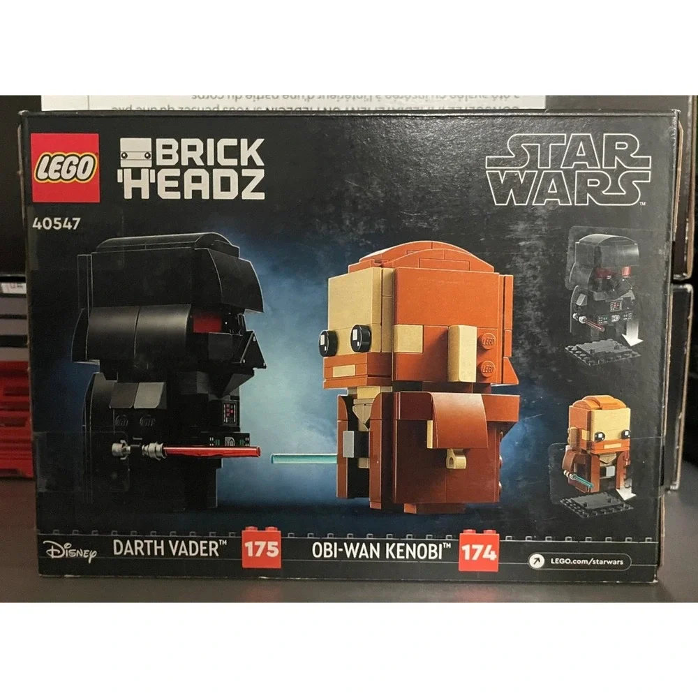 LEGO / BRICKHEADZ / OBI-WAN-KENOBI & DARTH VADER / 40547 /BRAND NEW / SEALED